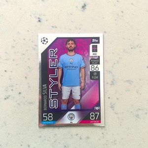 🚨HUGE SALE MUST GO🚨Brenardo Silva Manchester City Topps Match Attax Card #21